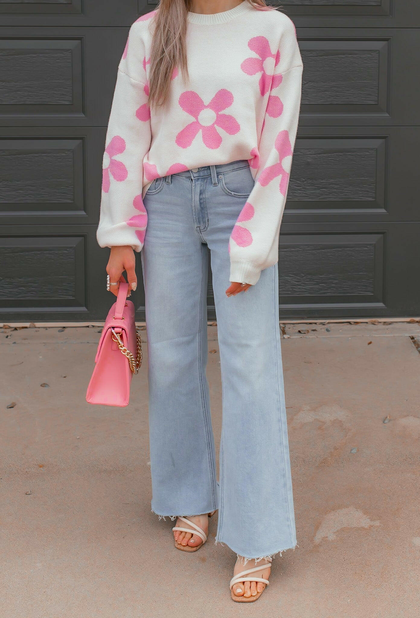 Kristyn Wide Leg Denim Jean-Jeans-Krush Kandy, Women's Online Fashion Boutique Located in Phoenix, Arizona (Scottsdale Area)