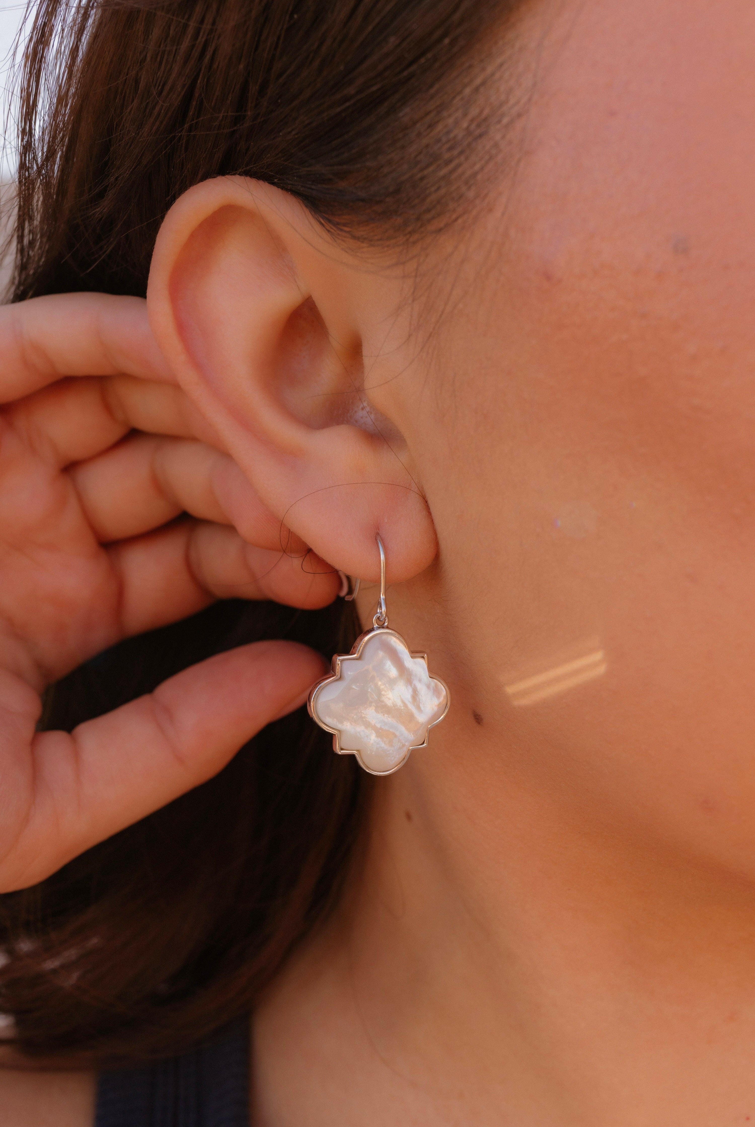 Kinsley Stone Drop Earrings-Drop Earrings-Krush Kandy, Women's Online Fashion Boutique Located in Phoenix, Arizona (Scottsdale Area)