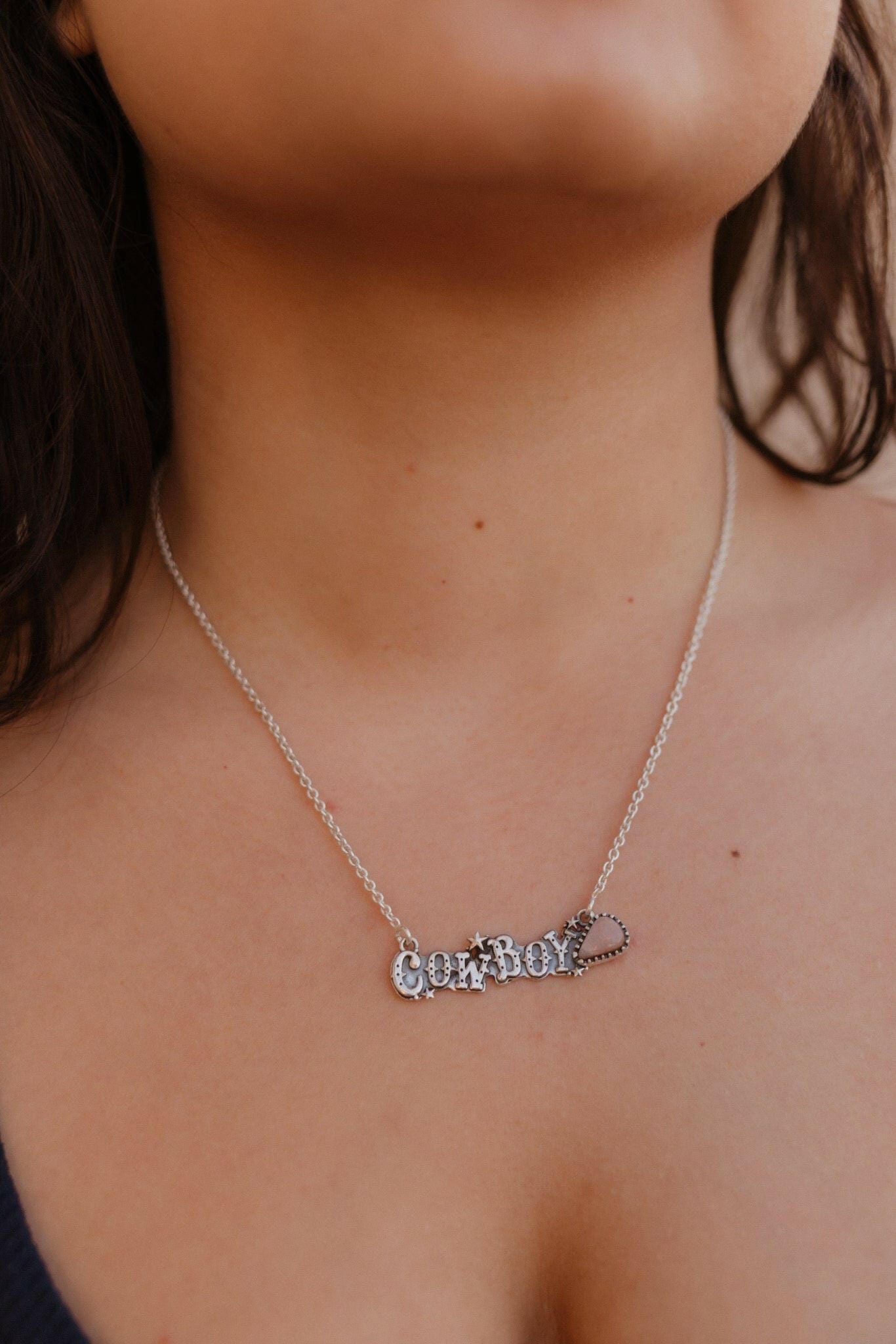 Meet Me At The Rodeo Cowboy Necklace-Chain Necklaces-Krush Kandy, Women's Online Fashion Boutique Located in Phoenix, Arizona (Scottsdale Area)