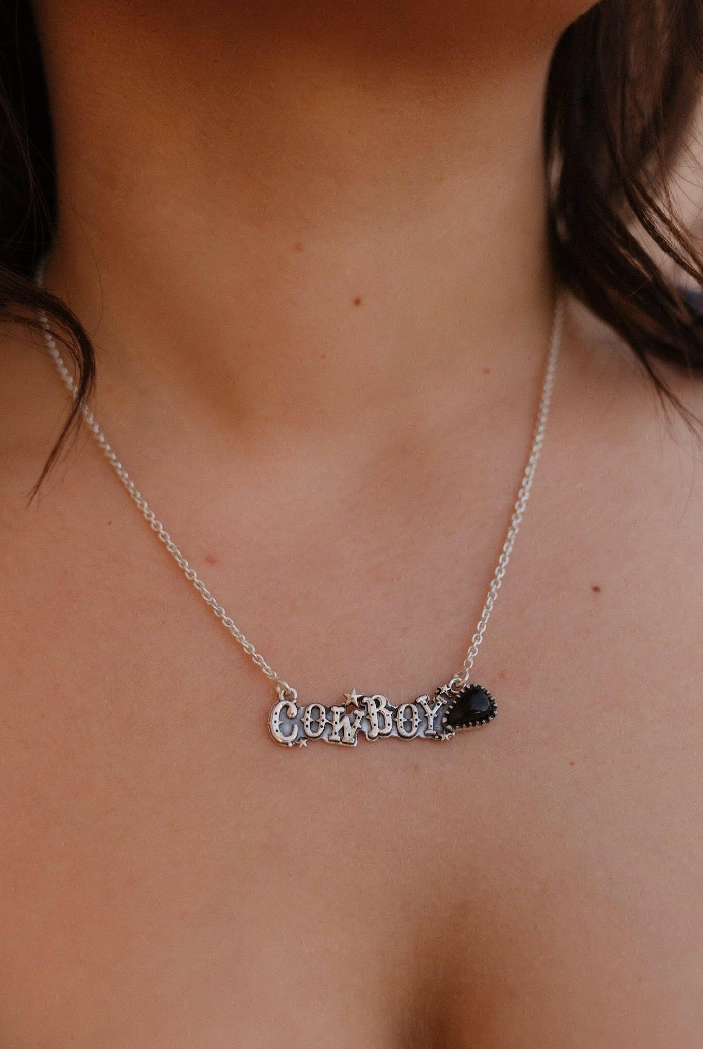 Meet Me At The Rodeo Cowboy Necklace-Chain Necklaces-Krush Kandy, Women's Online Fashion Boutique Located in Phoenix, Arizona (Scottsdale Area)