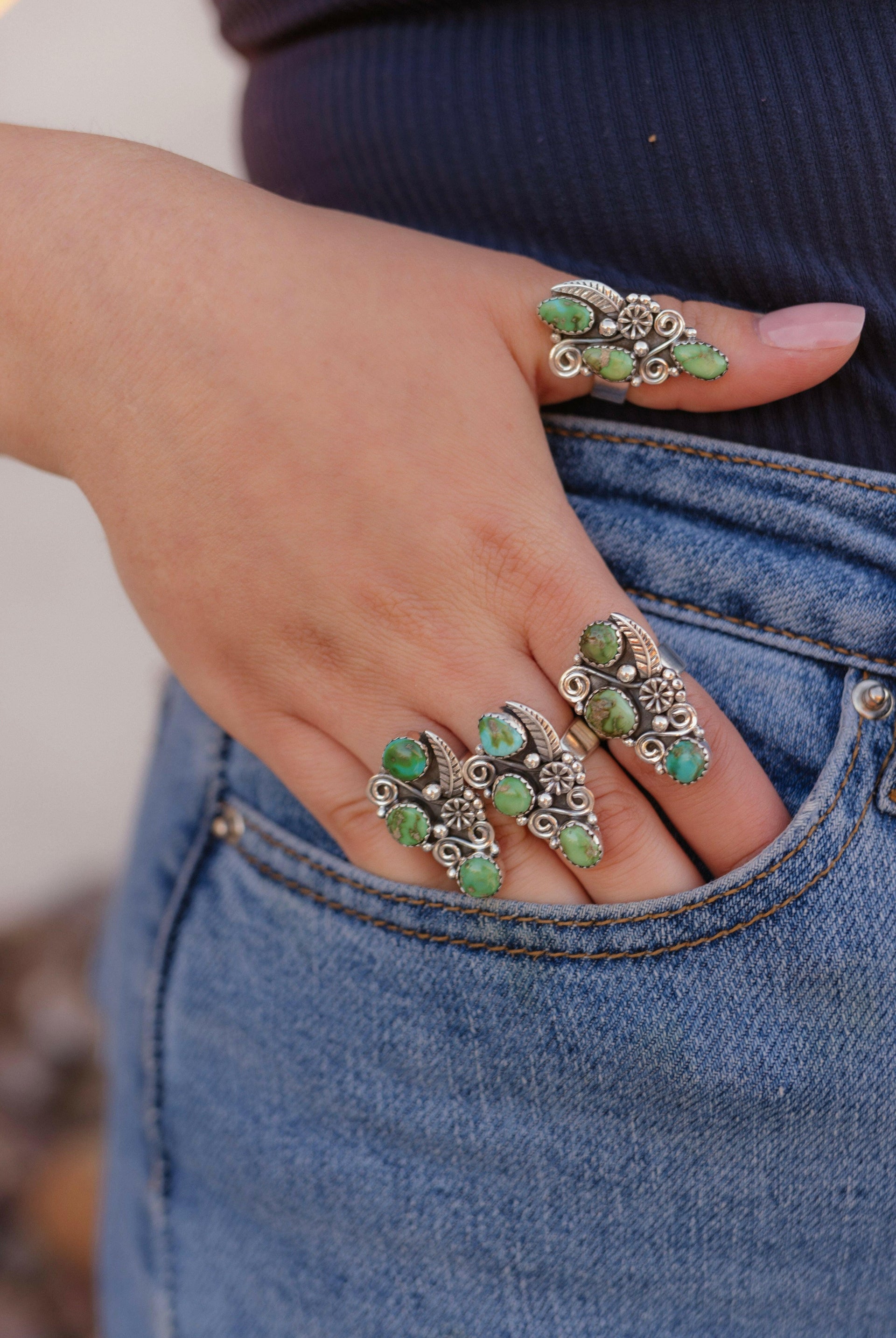 Sonoran Gold Henley Stone Ring-Rings-Krush Kandy, Women's Online Fashion Boutique Located in Phoenix, Arizona (Scottsdale Area)