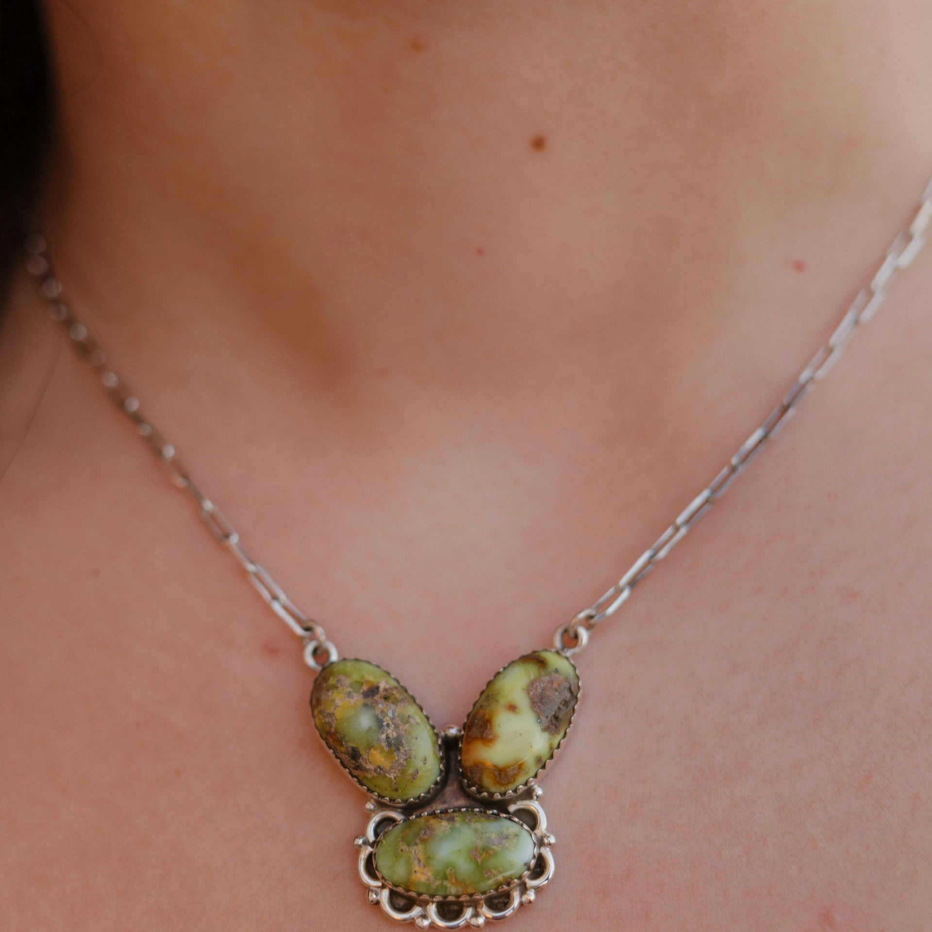 Clove Stone Slab Necklace-Chain Necklaces-Krush Kandy, Women's Online Fashion Boutique Located in Phoenix, Arizona (Scottsdale Area)