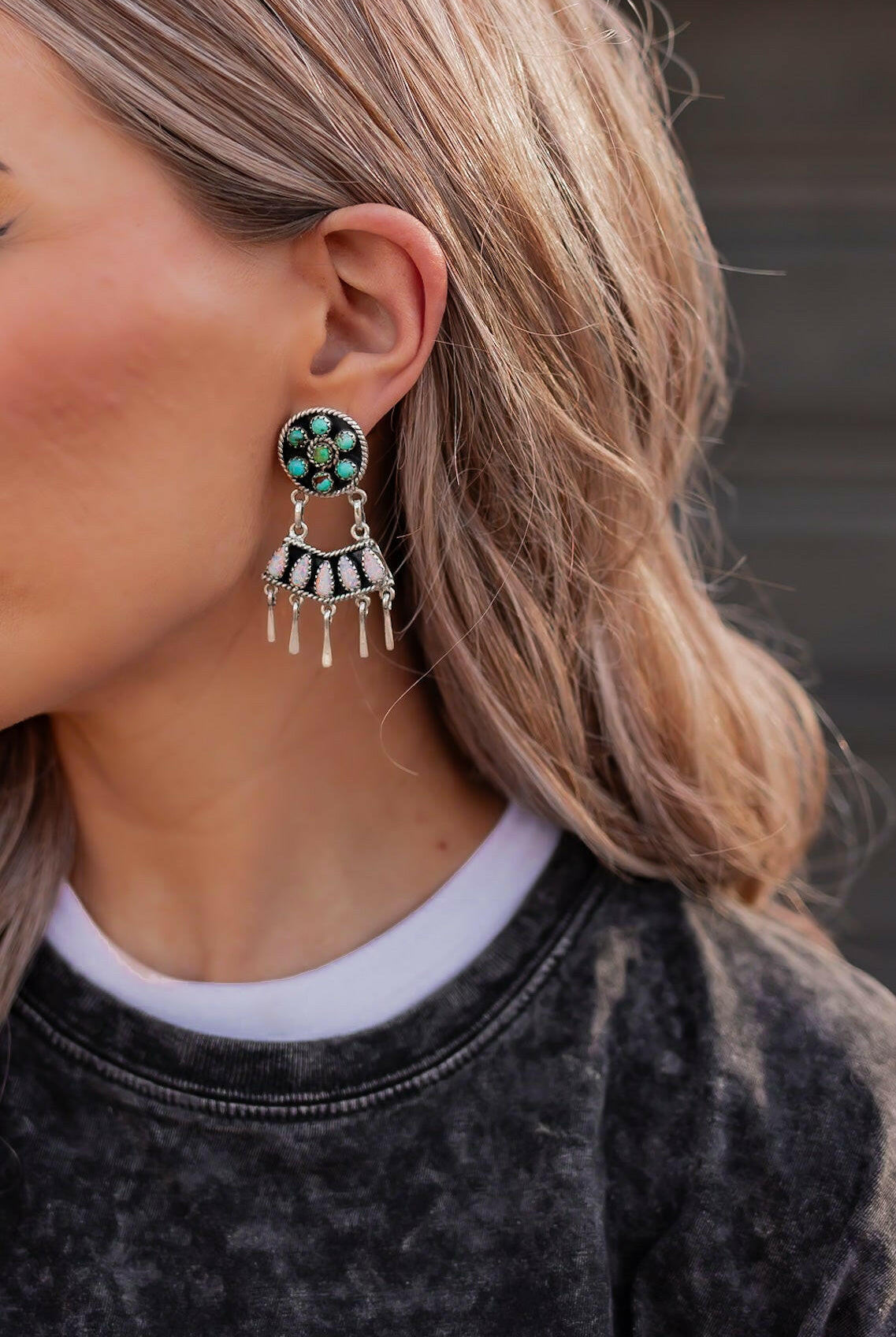 Give Em A Hand Jeweled Post Earrings-Stud Earrings-Krush Kandy, Women's Online Fashion Boutique Located in Phoenix, Arizona (Scottsdale Area)