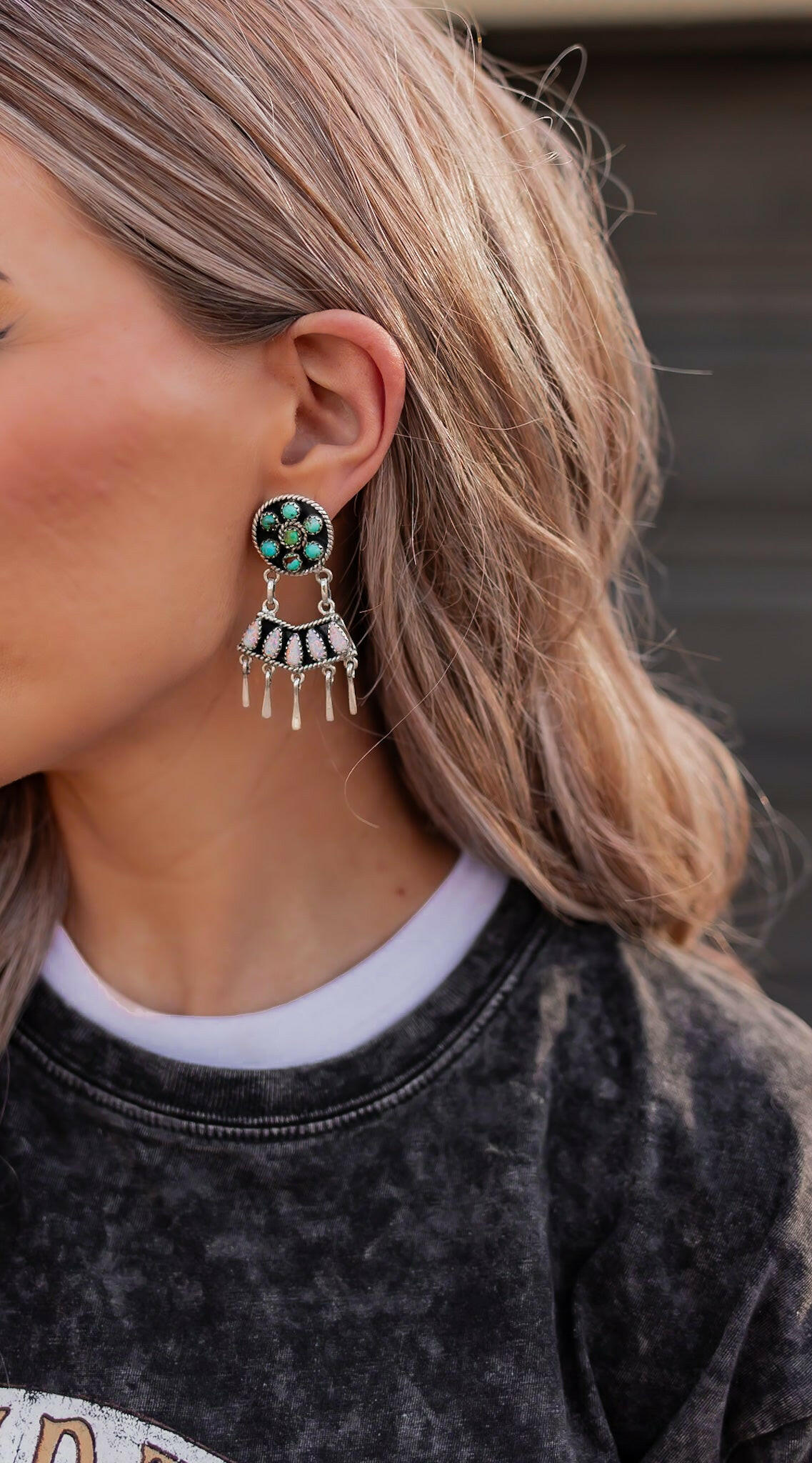 Give Em A Hand Jeweled Post Earrings-Stud Earrings-Krush Kandy, Women's Online Fashion Boutique Located in Phoenix, Arizona (Scottsdale Area)