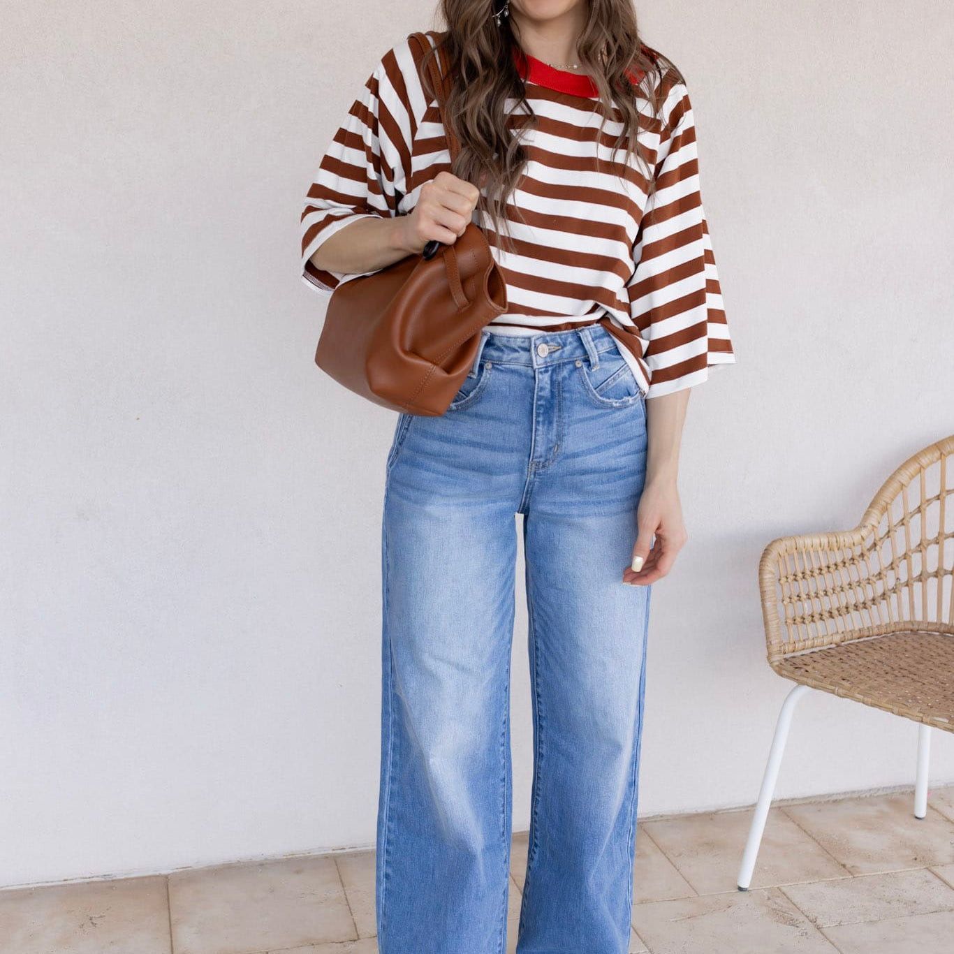 Everyday Stripe Basic Top | S-2X