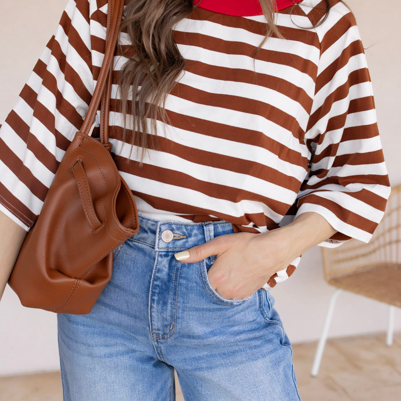 Everyday Stripe Basic Top | S-2X