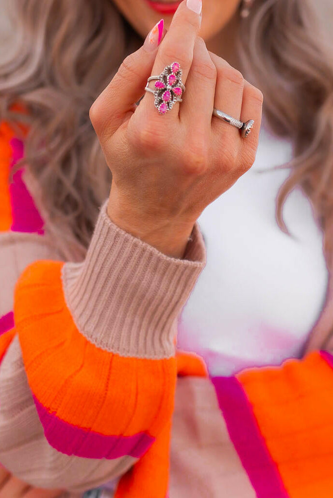 Victoria Sterling Silver Stone Crawler Ring-Crawler Rings-Krush Kandy, Women's Online Fashion Boutique Located in Phoenix, Arizona (Scottsdale Area)