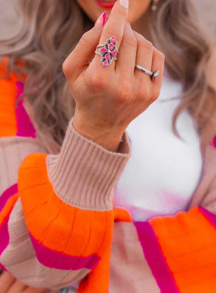 Victoria Sterling Silver Stone Crawler Ring-Crawler Rings-Krush Kandy, Women's Online Fashion Boutique Located in Phoenix, Arizona (Scottsdale Area)