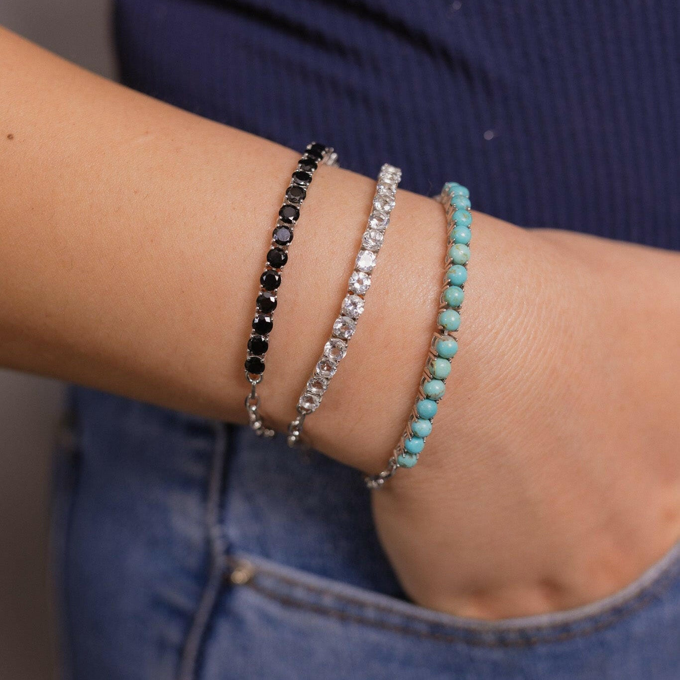 Simple Statement Stone Bracelet-Bracelets-Krush Kandy, Women's Online Fashion Boutique Located in Phoenix, Arizona (Scottsdale Area)