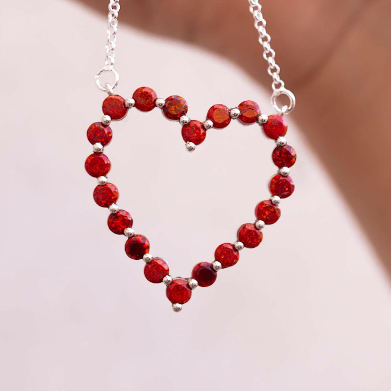 Heartfelt Desire Stone Heart Necklace-Necklaces-Krush Kandy, Women's Online Fashion Boutique Located in Phoenix, Arizona (Scottsdale Area)