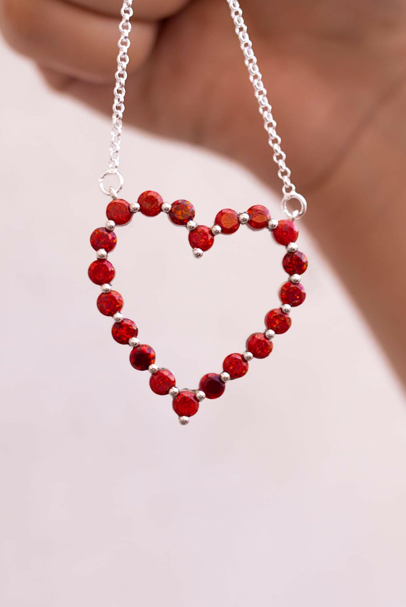 Heartfelt Desire Stone Heart Necklace-Necklaces-Krush Kandy, Women's Online Fashion Boutique Located in Phoenix, Arizona (Scottsdale Area)