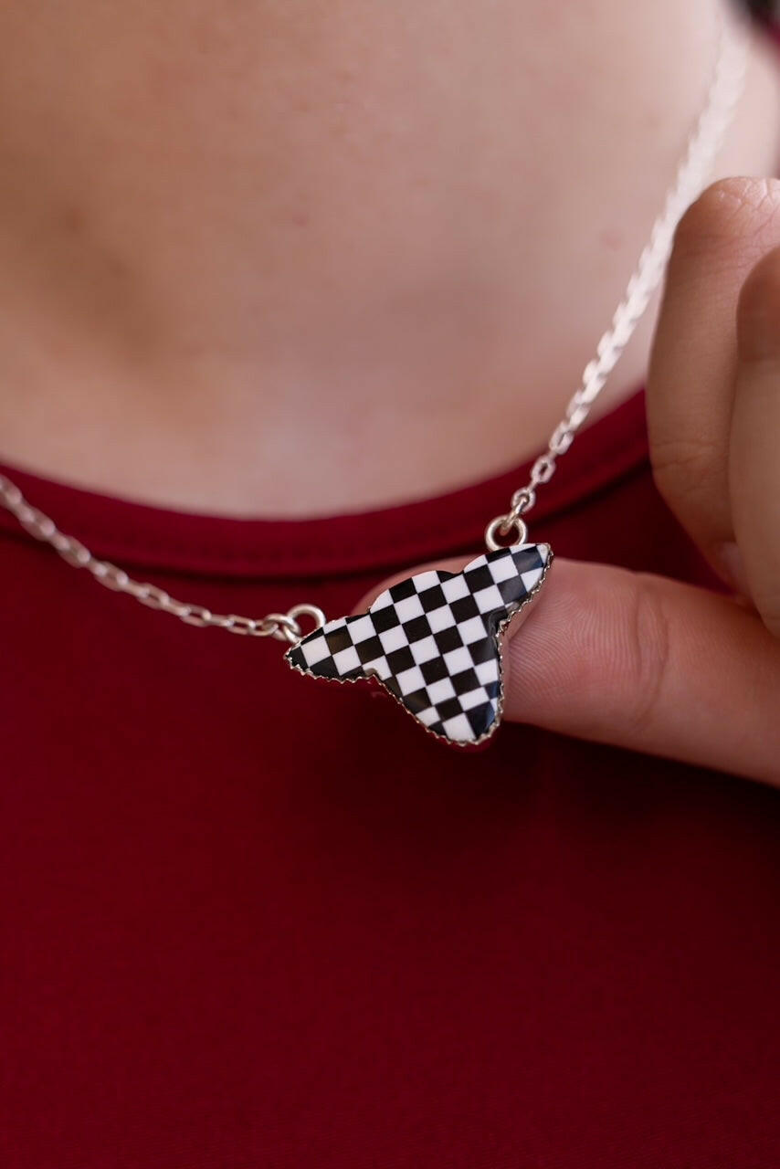 Belle's Bliss Checkered Necklaces-Necklaces-Krush Kandy, Women's Online Fashion Boutique Located in Phoenix, Arizona (Scottsdale Area)