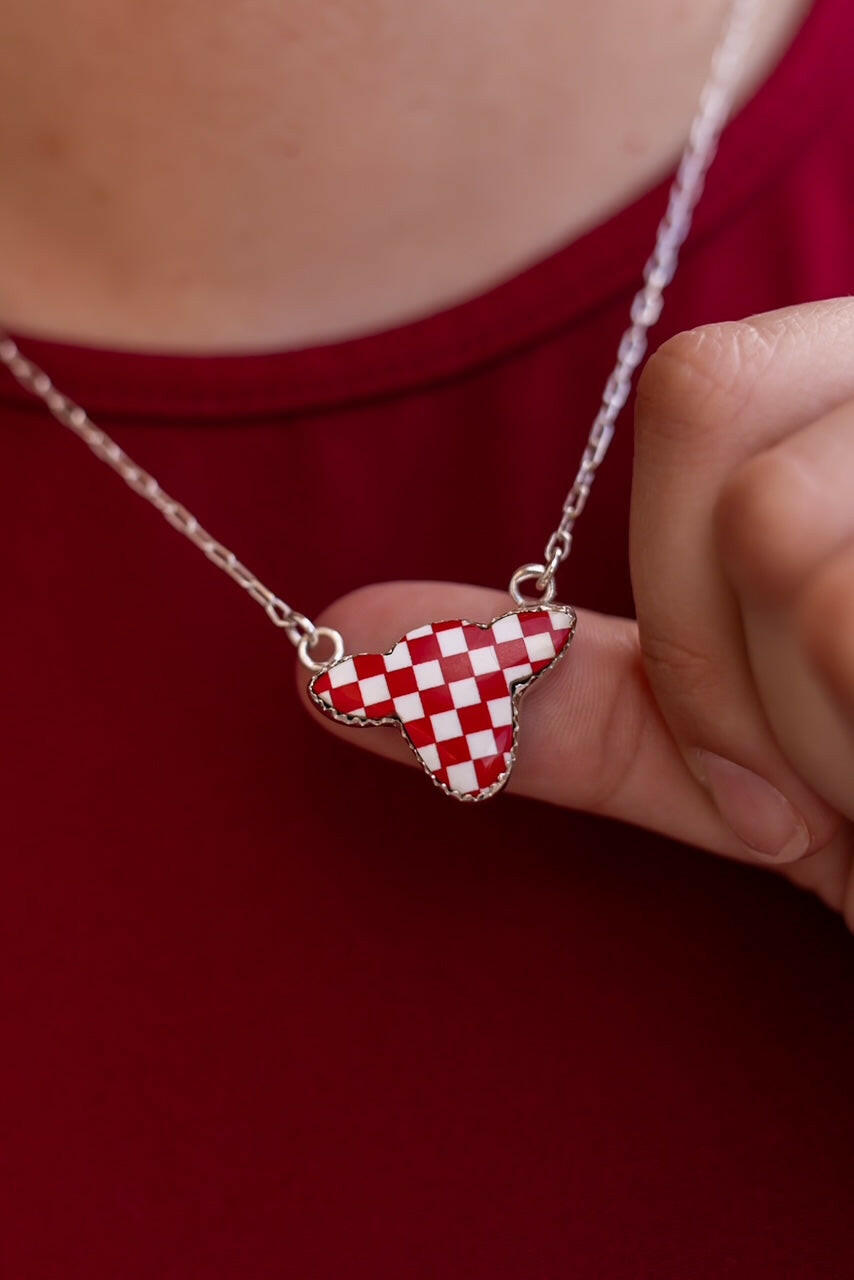 Belle's Bliss Checkered Necklaces-Necklaces-Krush Kandy, Women's Online Fashion Boutique Located in Phoenix, Arizona (Scottsdale Area)