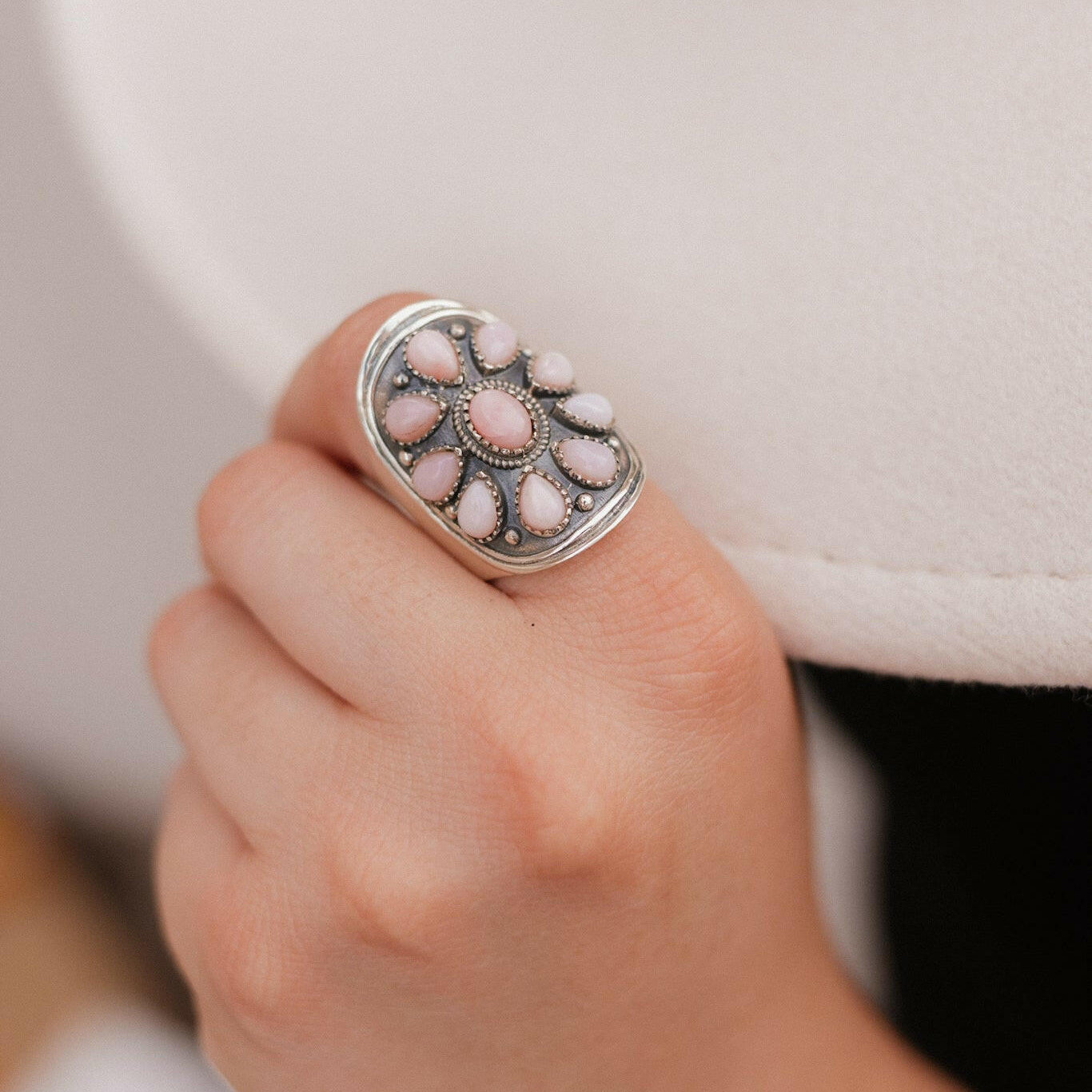 Round My Finger Cluster Ring MADE TO ORDER-Cluster Rings-Krush Kandy, Women's Online Fashion Boutique Located in Phoenix, Arizona (Scottsdale Area)