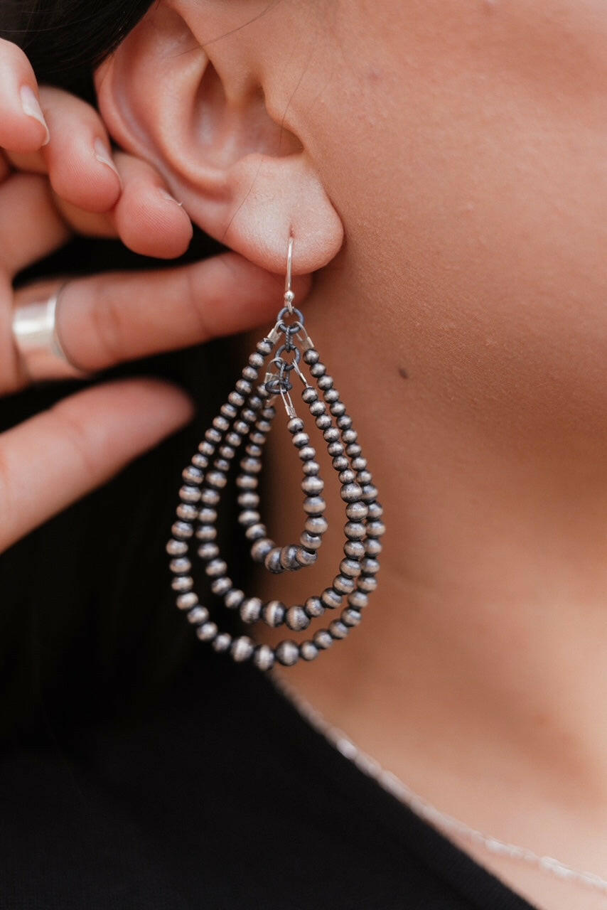 Wild Sage Cascade Desert Pearl Sterling Silver Earring-Earrings-Krush Kandy, Women's Online Fashion Boutique Located in Phoenix, Arizona (Scottsdale Area)