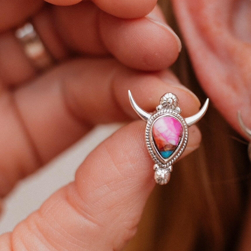 Canyon Wrangler Stud Earrings-Stud Earrings-Krush Kandy, Women's Online Fashion Boutique Located in Phoenix, Arizona (Scottsdale Area)