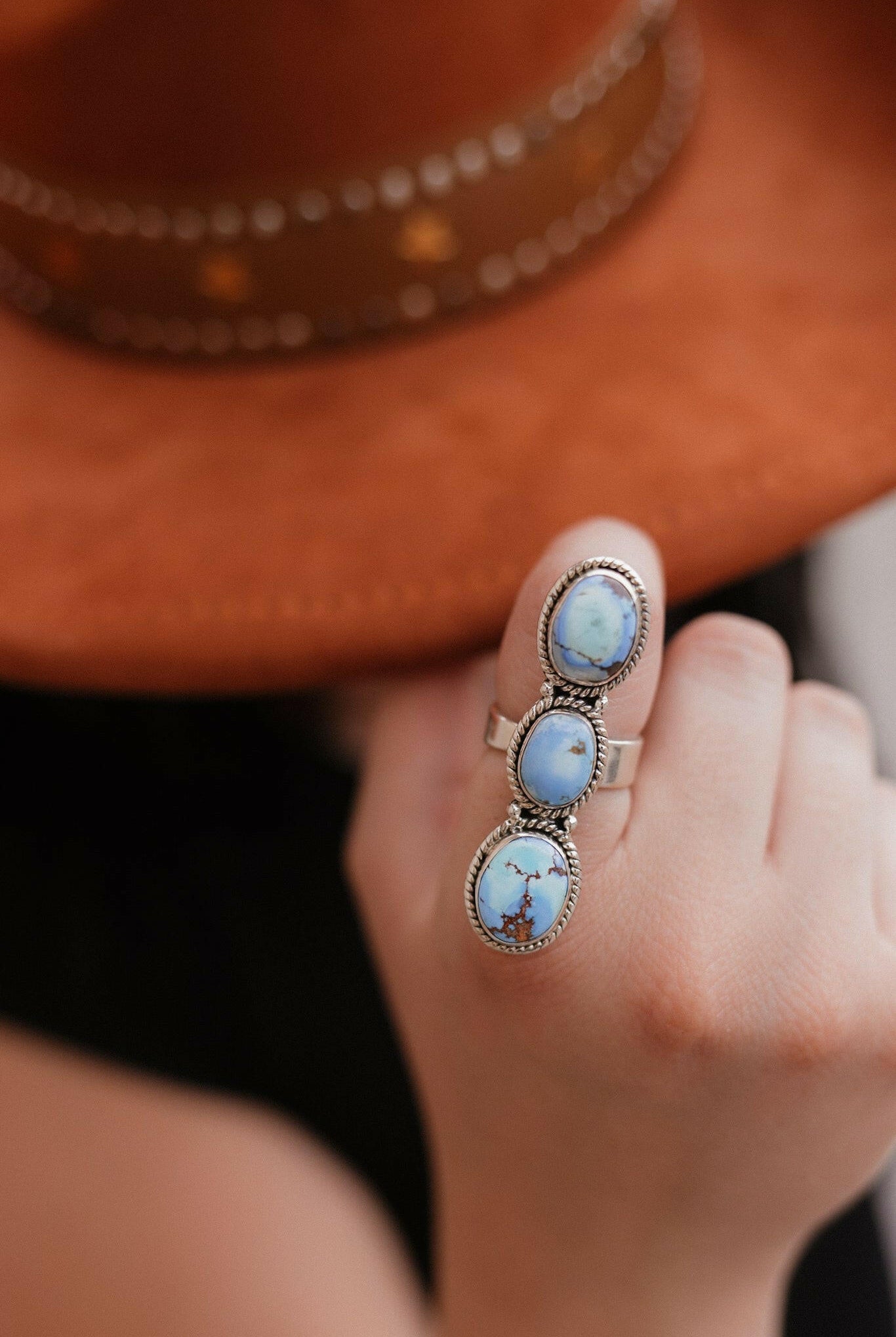 Golden Hills Three Stone Crawler-Crawler Rings-Krush Kandy, Women's Online Fashion Boutique Located in Phoenix, Arizona (Scottsdale Area)