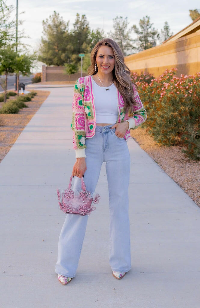 Jade Crochet Lace Cardigan-Cardigans-Krush Kandy, Women's Online Fashion Boutique Located in Phoenix, Arizona (Scottsdale Area)