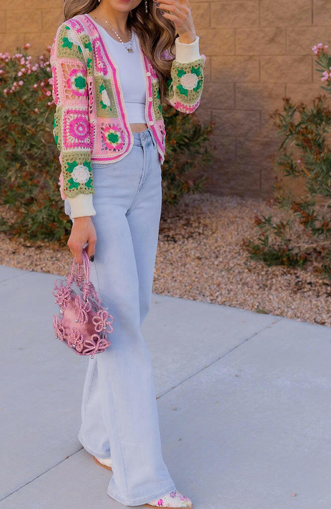 Jade Crochet Lace Cardigan-Cardigans-Krush Kandy, Women's Online Fashion Boutique Located in Phoenix, Arizona (Scottsdale Area)