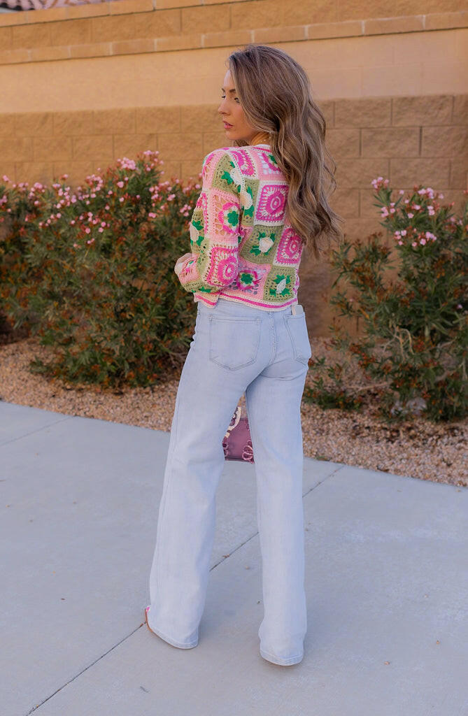 Jade Crochet Lace Cardigan-Cardigans-Krush Kandy, Women's Online Fashion Boutique Located in Phoenix, Arizona (Scottsdale Area)