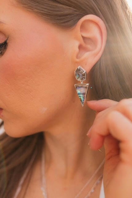 Coastal Dreamer Stone Slab Earrings-Earrings-Krush Kandy, Women's Online Fashion Boutique Located in Phoenix, Arizona (Scottsdale Area)