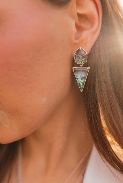 Coastal Dreamer Stone Slab Earrings-Earrings-Krush Kandy, Women's Online Fashion Boutique Located in Phoenix, Arizona (Scottsdale Area)