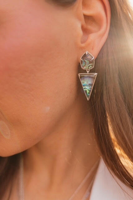 Coastal Dreamer Stone Slab Earrings-Earrings-Krush Kandy, Women's Online Fashion Boutique Located in Phoenix, Arizona (Scottsdale Area)