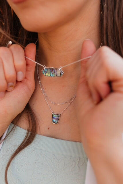 Kendra's Kandy Stone Slab Necklace-Necklaces-Krush Kandy, Women's Online Fashion Boutique Located in Phoenix, Arizona (Scottsdale Area)