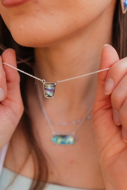 Geometric Slab Necklace-Necklaces-Krush Kandy, Women's Online Fashion Boutique Located in Phoenix, Arizona (Scottsdale Area)