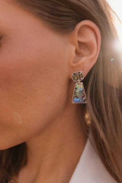 Serenity's Stone Slab Earrings-Earrings-Krush Kandy, Women's Online Fashion Boutique Located in Phoenix, Arizona (Scottsdale Area)