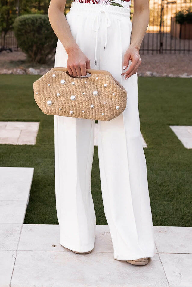 Drawstring Wide Leg Pants with Pockets-Bottoms-Krush Kandy, Women's Online Fashion Boutique Located in Phoenix, Arizona (Scottsdale Area)