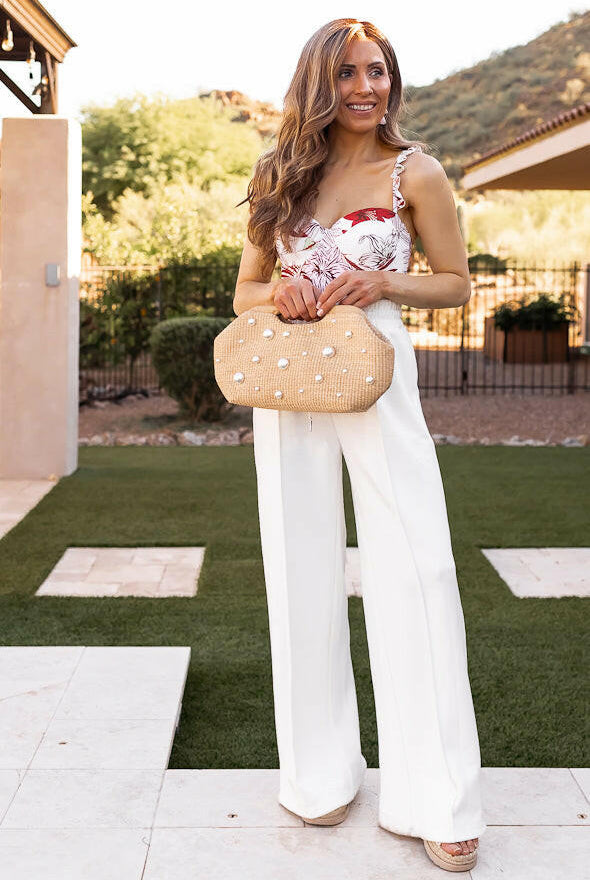 Drawstring Wide Leg Pants with Pockets-Bottoms-Krush Kandy, Women's Online Fashion Boutique Located in Phoenix, Arizona (Scottsdale Area)