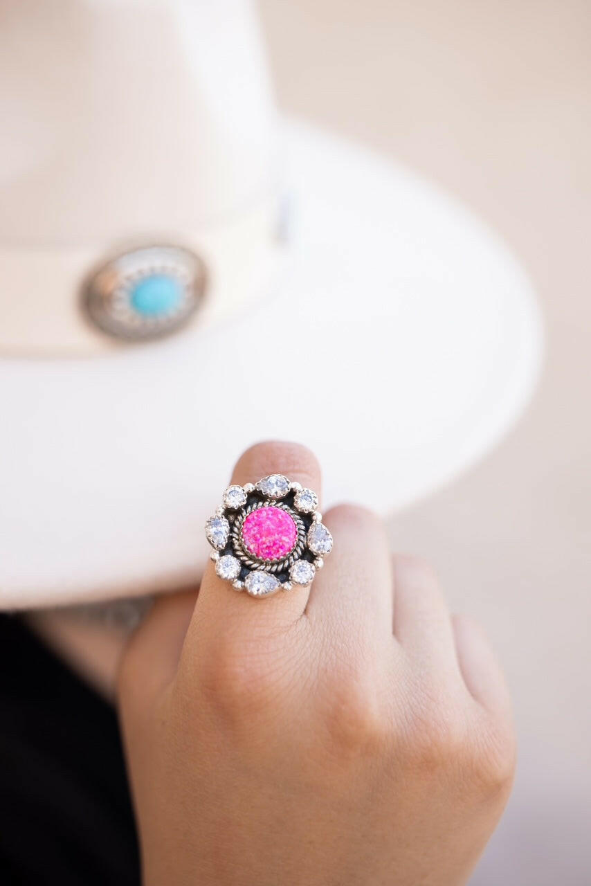 Krystal Krushes Cluster Ring-Cluster Rings-Krush Kandy, Women's Online Fashion Boutique Located in Phoenix, Arizona (Scottsdale Area)