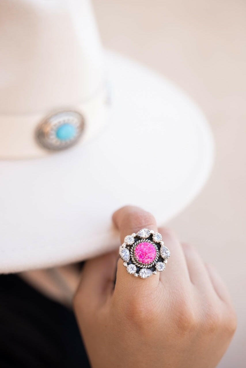 Krystal Krushes Cluster Ring-Cluster Rings-Krush Kandy, Women's Online Fashion Boutique Located in Phoenix, Arizona (Scottsdale Area)