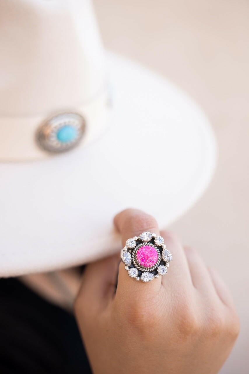 Krystal Krushes Cluster Ring-Cluster Rings-Krush Kandy, Women's Online Fashion Boutique Located in Phoenix, Arizona (Scottsdale Area)