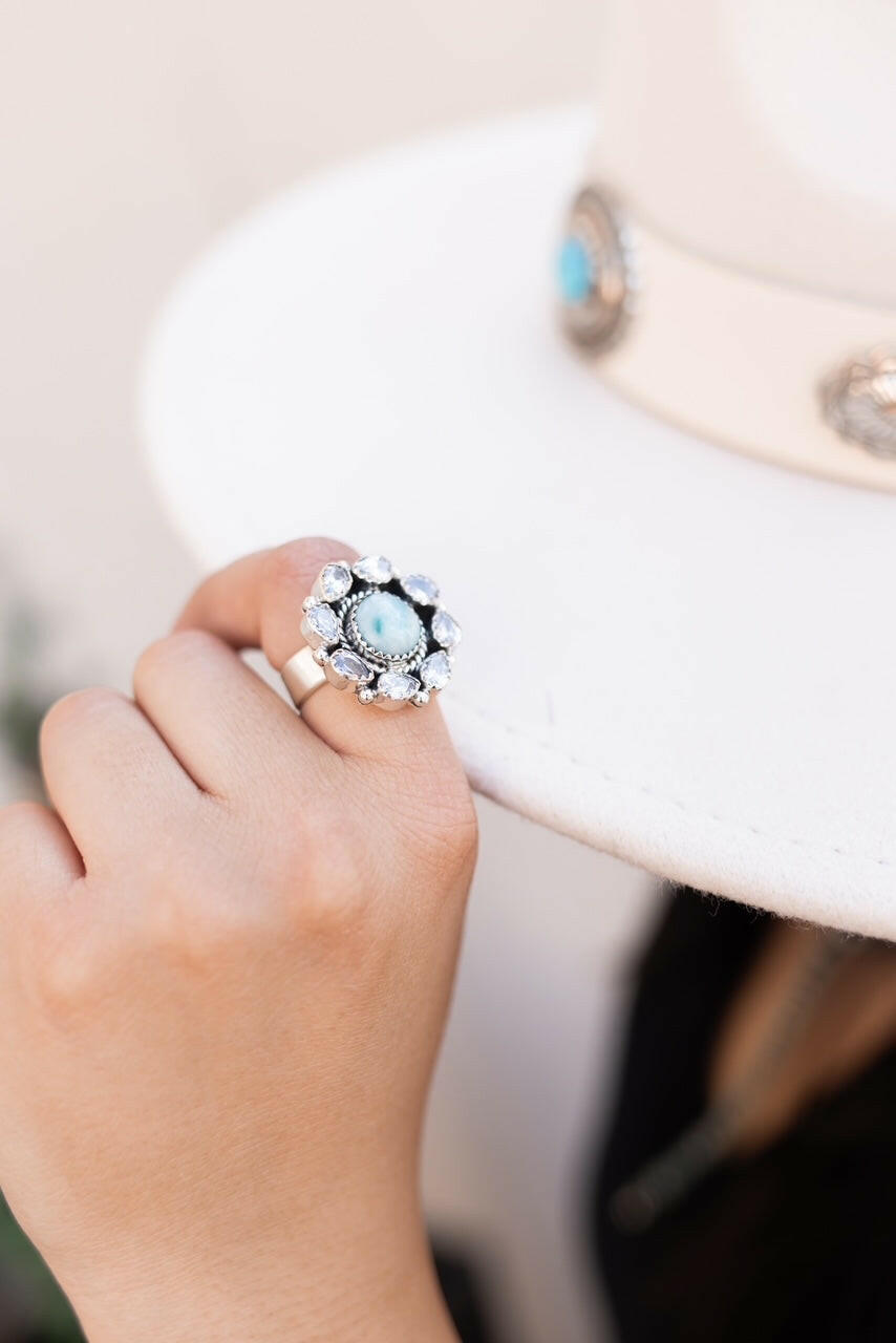 Krystal Krushes Cluster Ring-Cluster Rings-Krush Kandy, Women's Online Fashion Boutique Located in Phoenix, Arizona (Scottsdale Area)