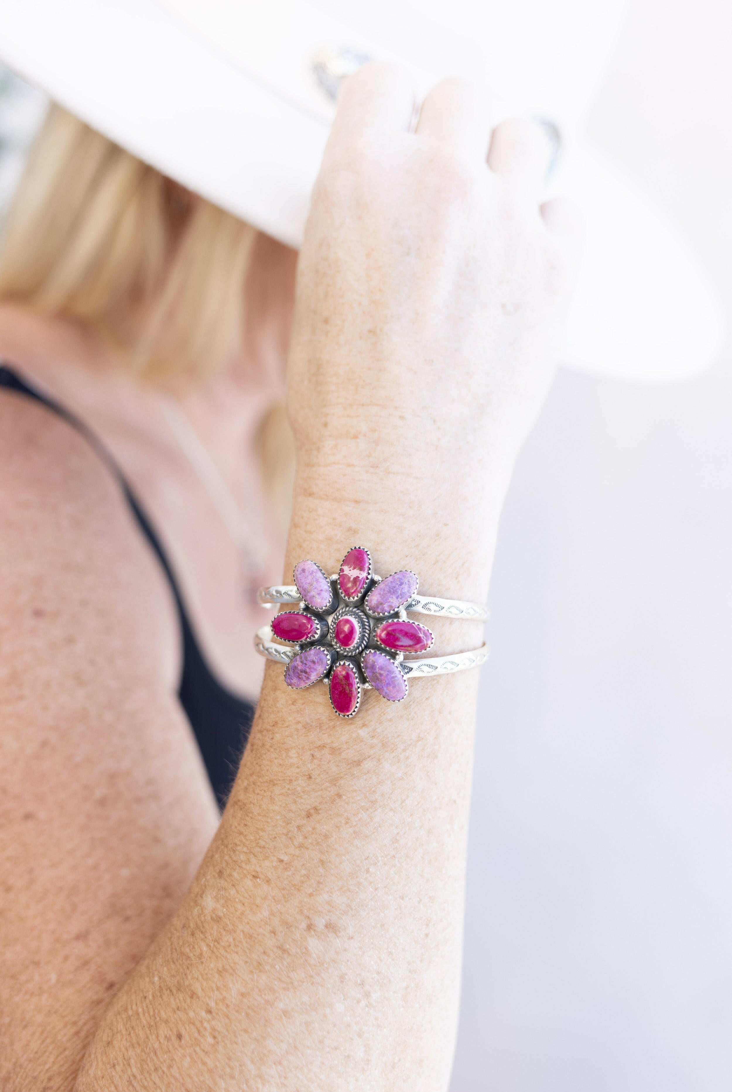 Desert Jasper Boho Cuff-Bracelets-Krush Kandy, Women's Online Fashion Boutique Located in Phoenix, Arizona (Scottsdale Area)