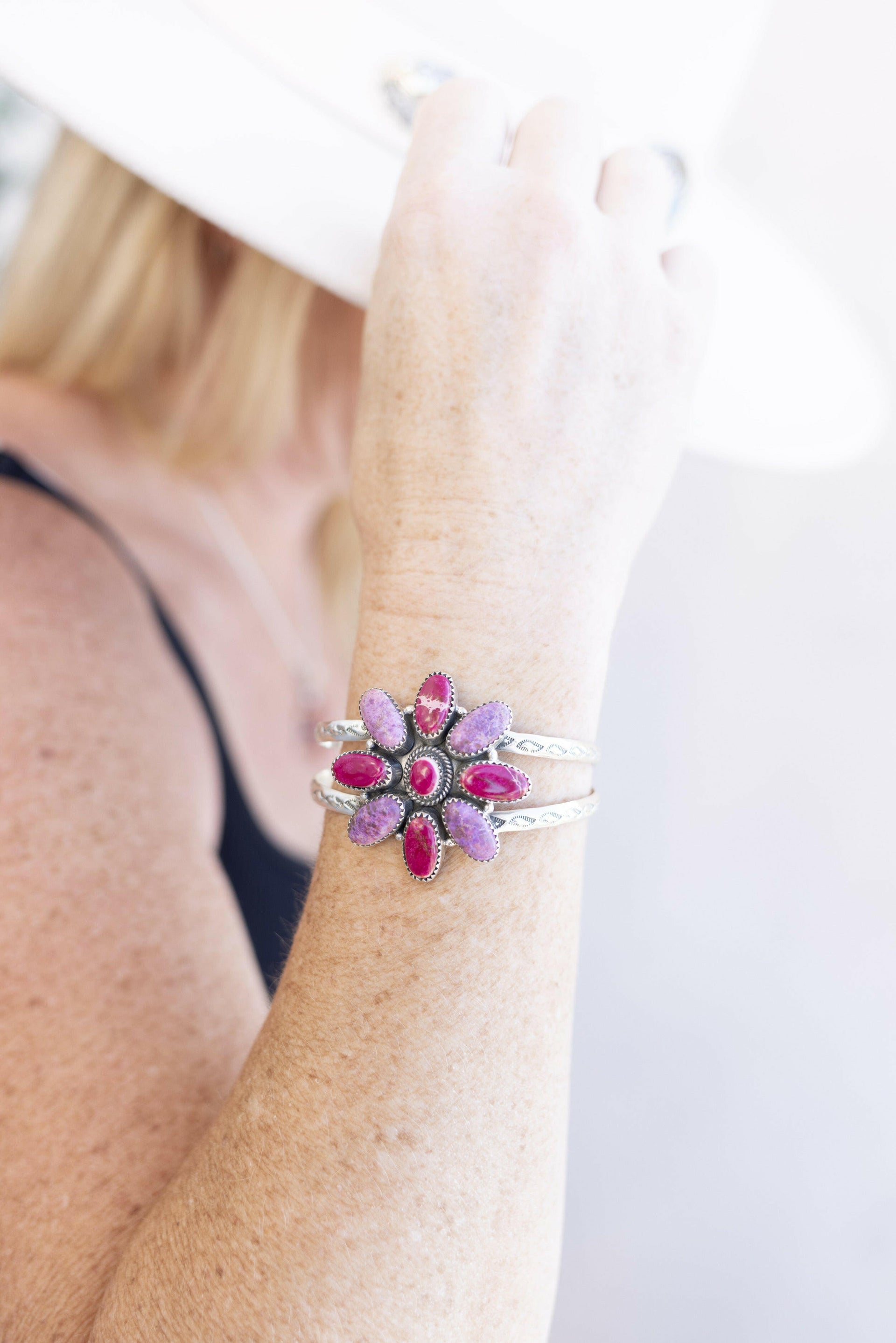 Desert Jasper Boho Cuff-Bracelets-Krush Kandy, Women's Online Fashion Boutique Located in Phoenix, Arizona (Scottsdale Area)