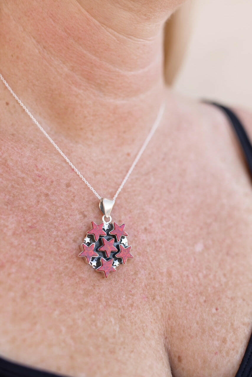 5 Star General Sterling Silver Pendant-Pendant Necklaces-Krush Kandy, Women's Online Fashion Boutique Located in Phoenix, Arizona (Scottsdale Area)