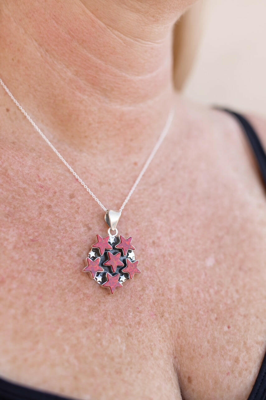 5 Star General Sterling Silver Pendant-Pendant Necklaces-Krush Kandy, Women's Online Fashion Boutique Located in Phoenix, Arizona (Scottsdale Area)