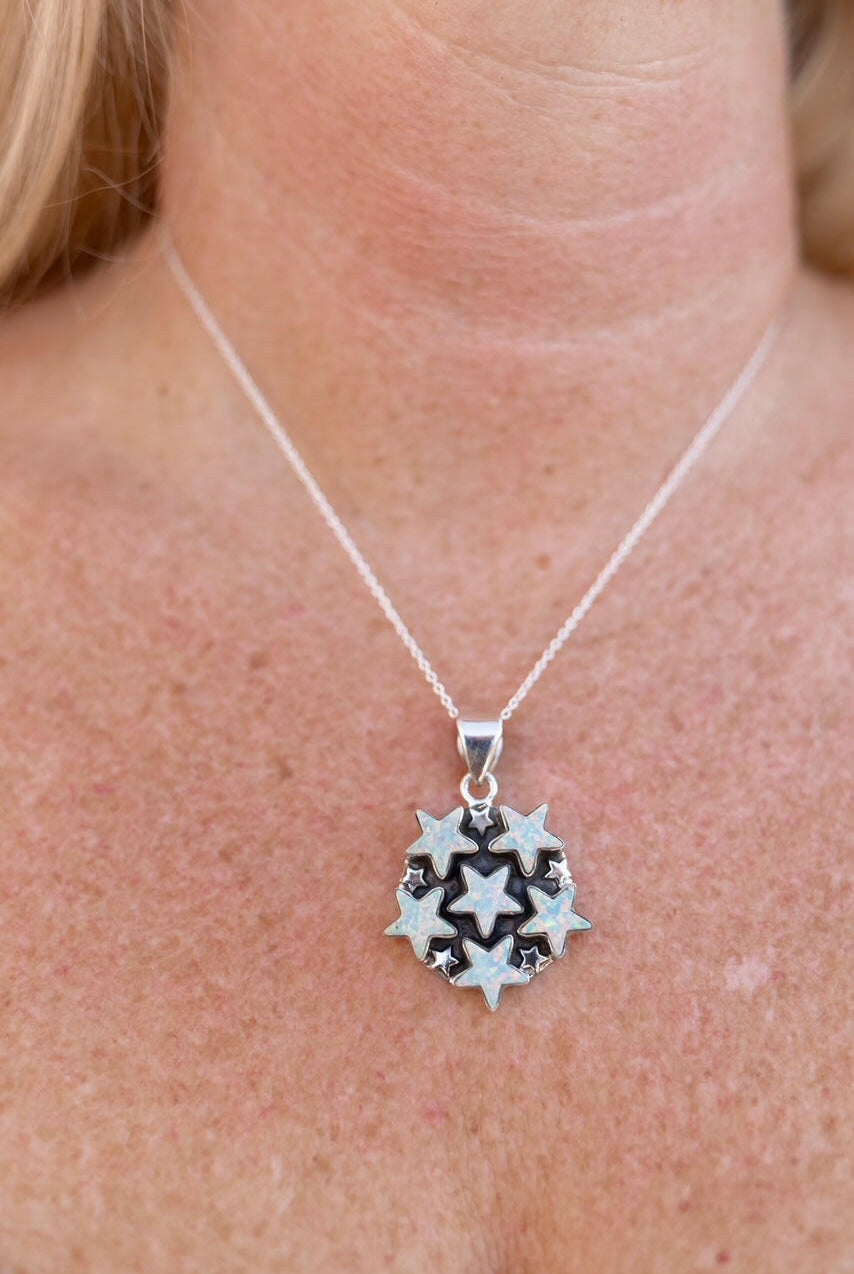 5 Star General Sterling Silver Pendant-Pendant Necklaces-Krush Kandy, Women's Online Fashion Boutique Located in Phoenix, Arizona (Scottsdale Area)