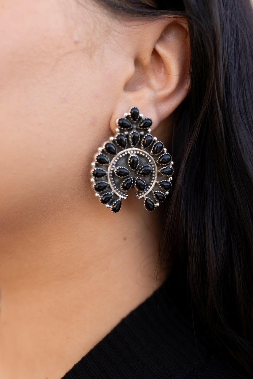 Crowned Concho Stud Earrings-Earrings-Krush Kandy, Women's Online Fashion Boutique Located in Phoenix, Arizona (Scottsdale Area)