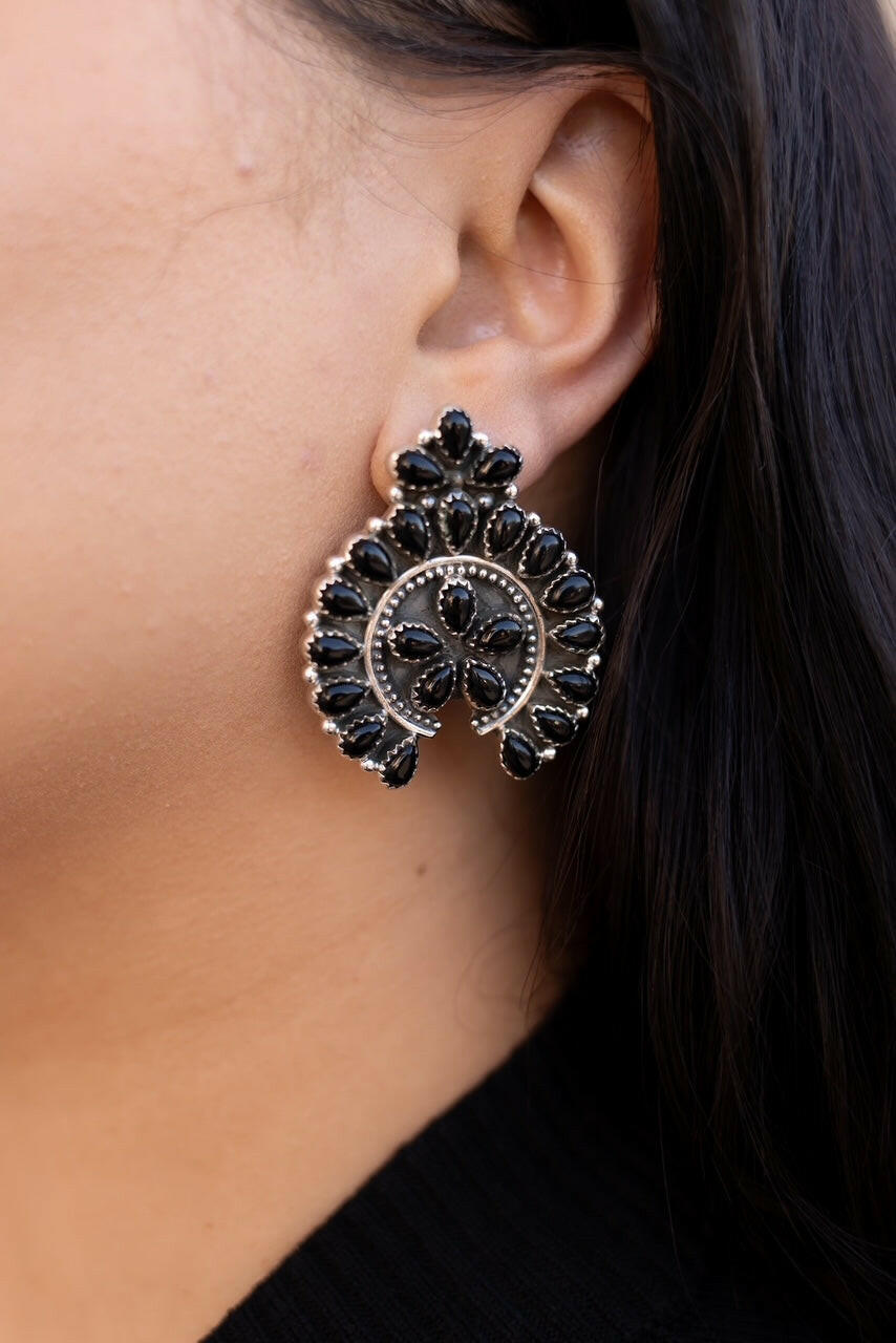 Crowned Concho Stud Earrings-Earrings-Krush Kandy, Women's Online Fashion Boutique Located in Phoenix, Arizona (Scottsdale Area)