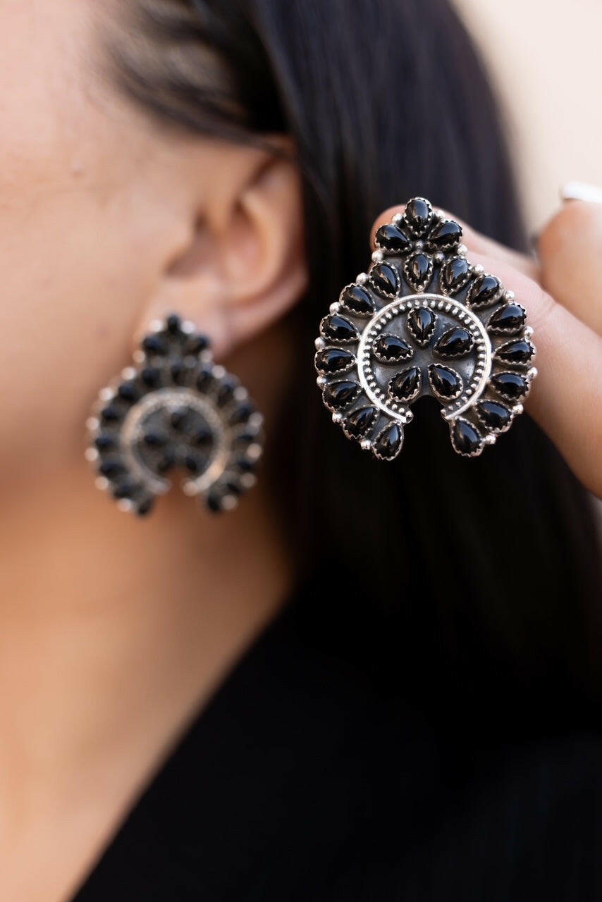Crowned Concho Stud Earrings-Earrings-Krush Kandy, Women's Online Fashion Boutique Located in Phoenix, Arizona (Scottsdale Area)