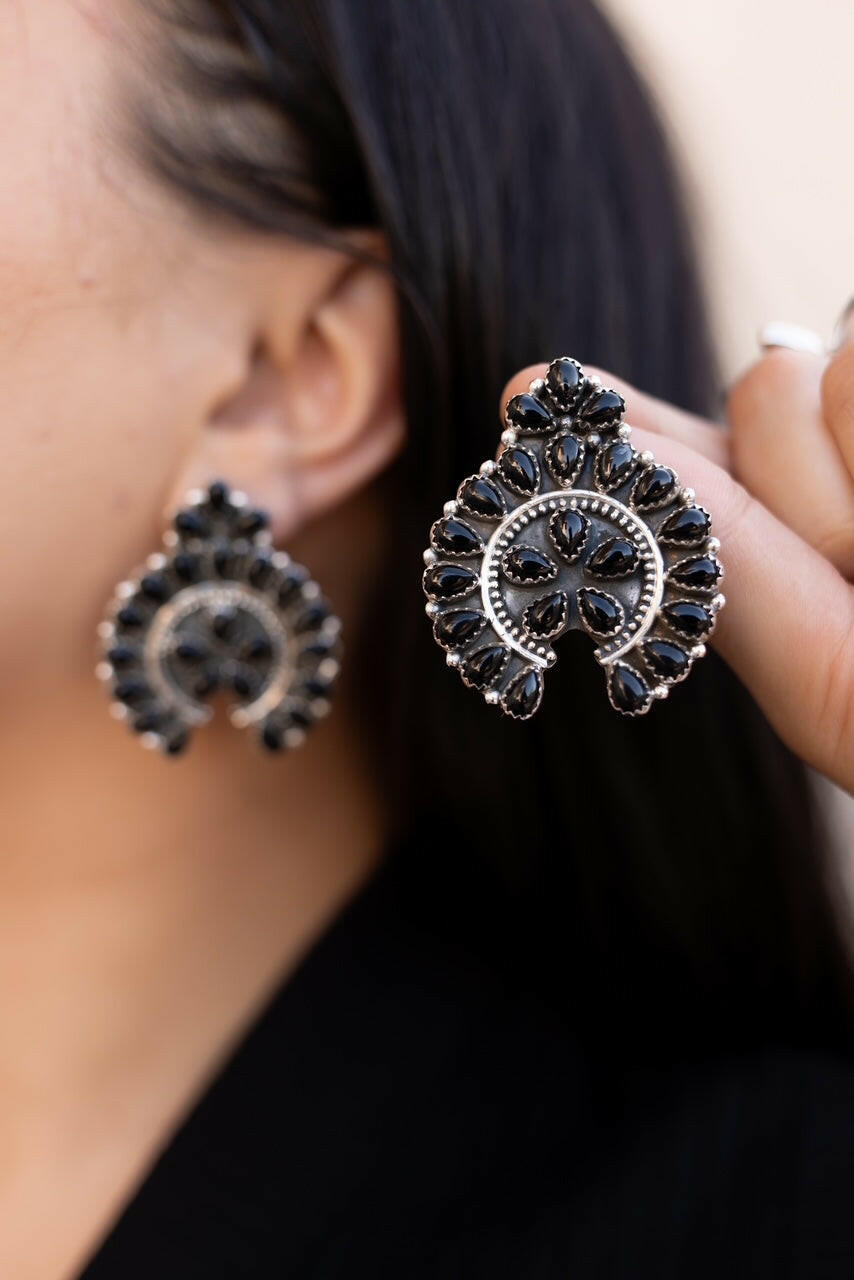 Crowned Concho Stud Earrings-Earrings-Krush Kandy, Women's Online Fashion Boutique Located in Phoenix, Arizona (Scottsdale Area)