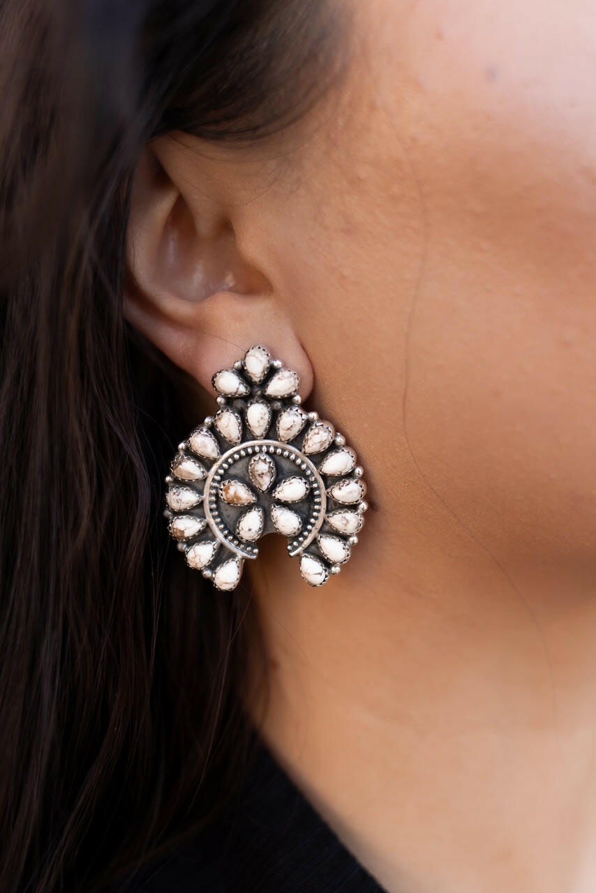 Crowned Concho Stud Earrings-Earrings-Krush Kandy, Women's Online Fashion Boutique Located in Phoenix, Arizona (Scottsdale Area)