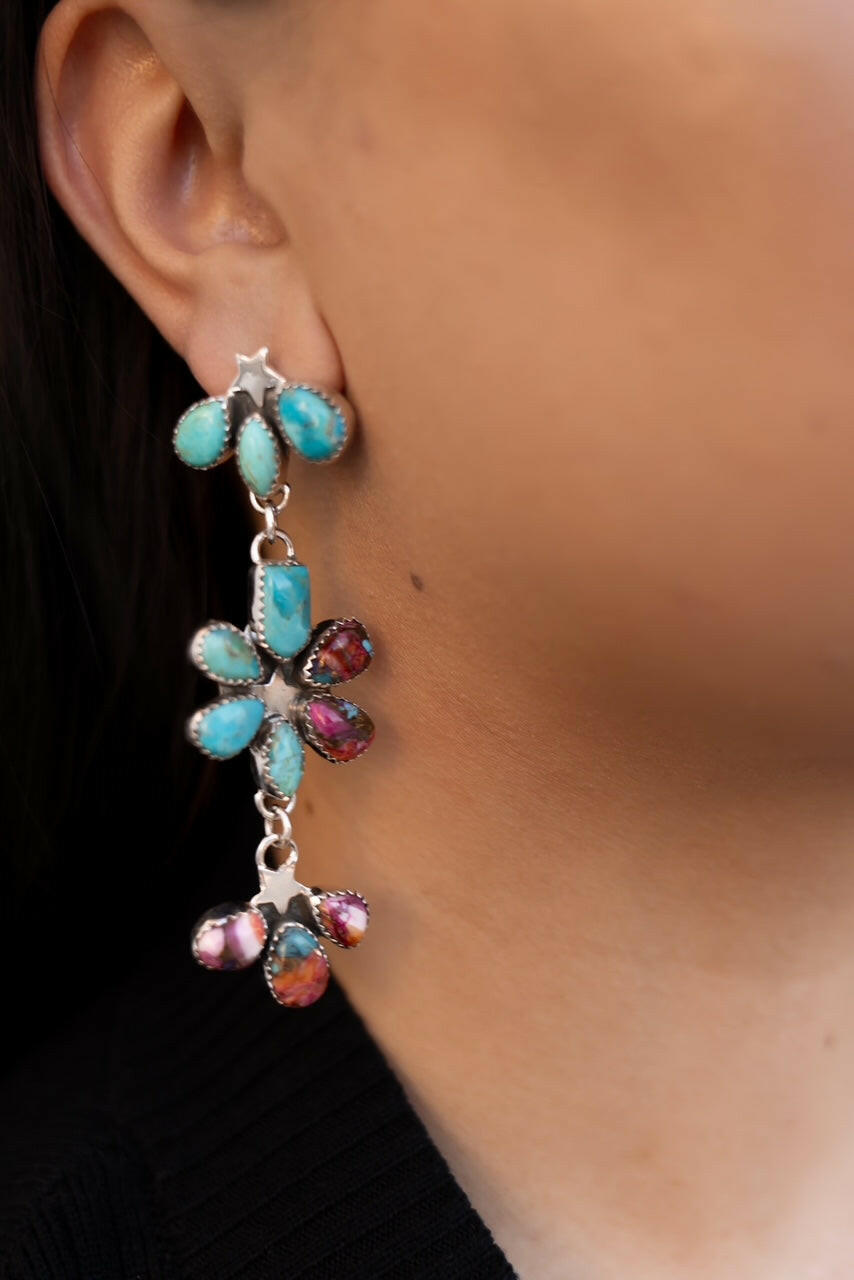 Dancing in a Field of Flowers Earrings-Drop Earrings-Krush Kandy, Women's Online Fashion Boutique Located in Phoenix, Arizona (Scottsdale Area)