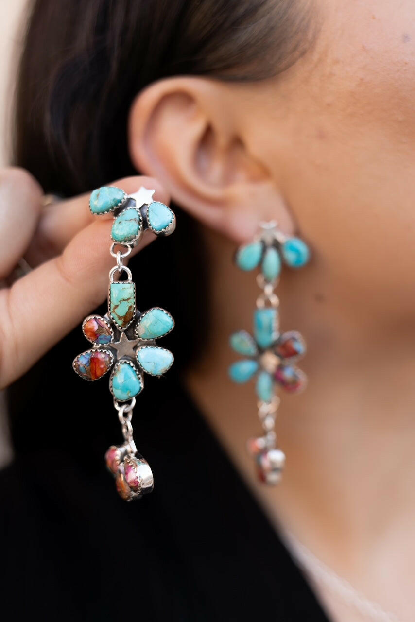 Dancing in a Field of Flowers Earrings-Drop Earrings-Krush Kandy, Women's Online Fashion Boutique Located in Phoenix, Arizona (Scottsdale Area)