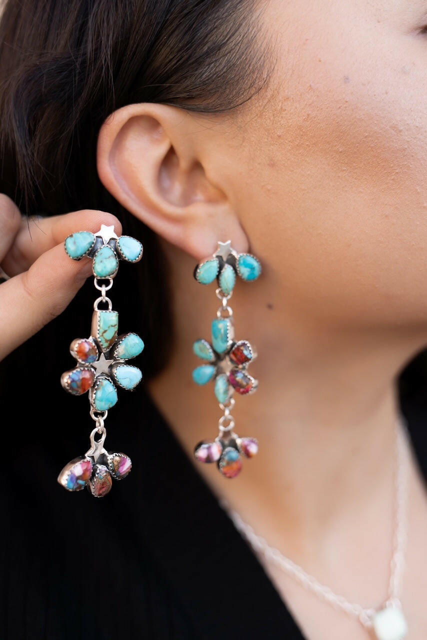 Dancing in a Field of Flowers Earrings-Drop Earrings-Krush Kandy, Women's Online Fashion Boutique Located in Phoenix, Arizona (Scottsdale Area)