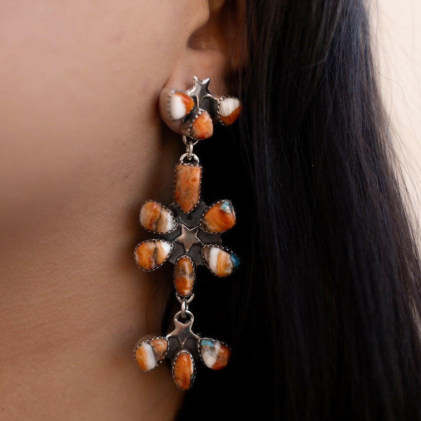 Dancing in a Field of Flowers Earrings-Drop Earrings-Krush Kandy, Women's Online Fashion Boutique Located in Phoenix, Arizona (Scottsdale Area)
